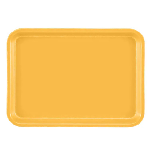 Cambro 46171 6" x 4.25" Tuscan Gold High-Impact Fiberglass Rectangular Camtray - 12/Case