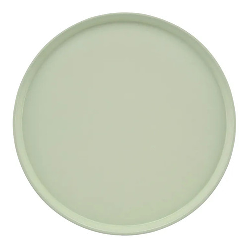Cambro 1950429 19.5" Olive Green Fiberglass Round Serving Camtray - 12/Case
