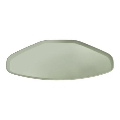 Cambro 1520TR429 14.56" x 19.5" Trapezoid Fiberglass Key Lime Camtray - 12/Case