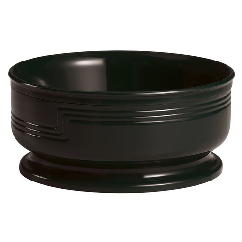 Cambro MDSB16110 16.9 Oz. Dishwasher Safe Polypropylene Black The Shoreline Collection Entree Bowl - 48/Case