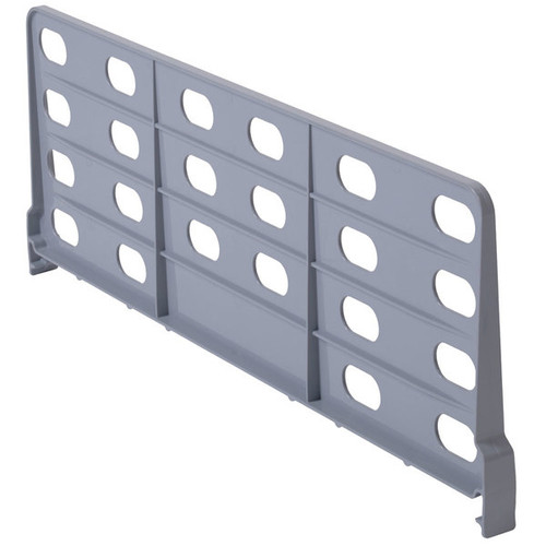 Cambro CSSD188151 18"L x 8"H Soft Grey ABS Plastic for 21" Wide Camshelving Premium & Camshelving Element Units Shelf Divider