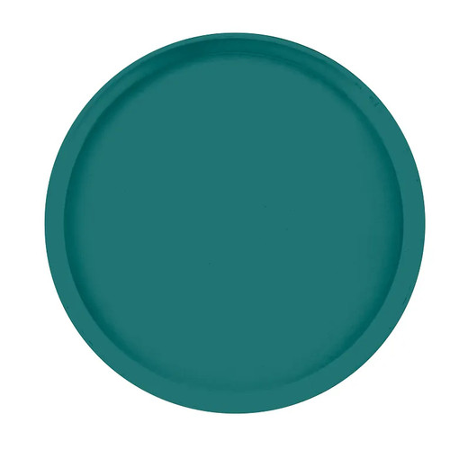 Cambro 1400401 14" Dia. Slate Blue Round Fiberglass Serving Camtray - 12/Case