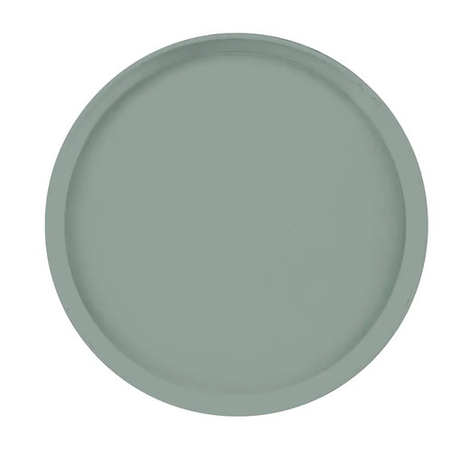 Cambro 1400107 14" Dia. Pearl Gray Round Fiberglass Serving Camtray - 12/Case