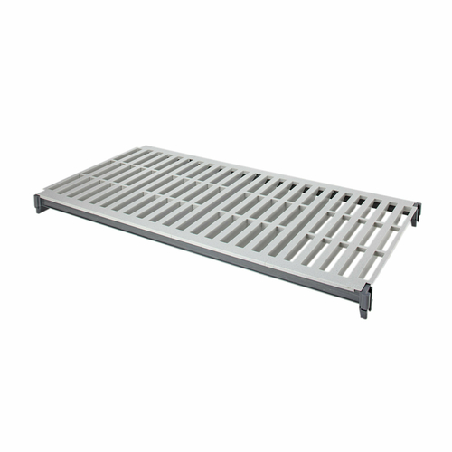 Cambro CBSK2436V5580 36" W x 24" D Brushed Graphite Polypropylene Vented Camshelving Basics Plus Shelf Plate Kit