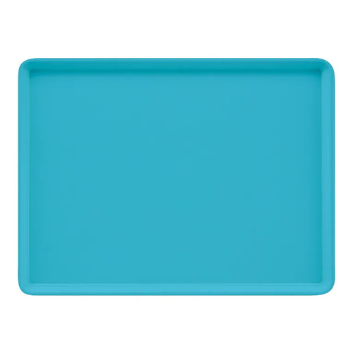 Cambro 16225518 16.5" x 22.5" Rectangular Fiberglass Robin Egg Blue Camtray - 12/Case