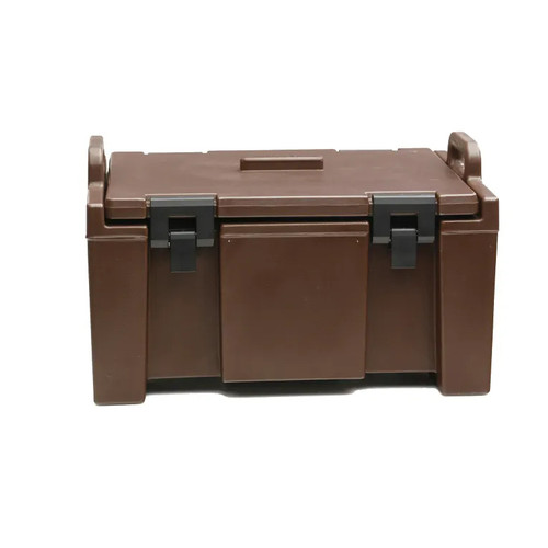 Cambro UPC100131 40 Qt. Dark Brown Polyethylene Top Loading Ultra Pan Carriers