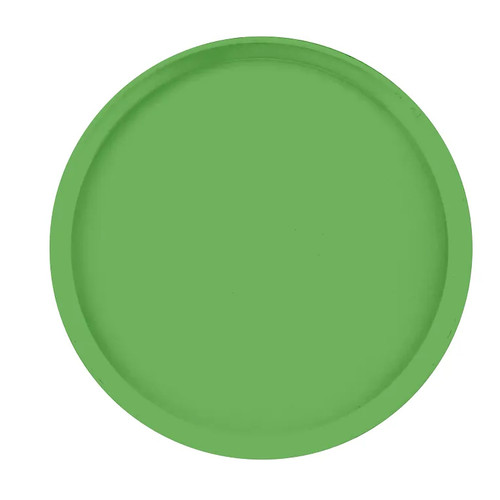 Cambro 1400113 14" Dia. Limeade Round Fiberglass Serving Camtray - 12/Case