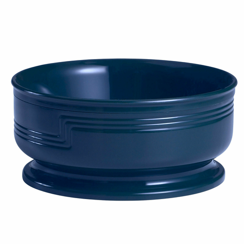 Cambro MDSB16497 16.9 Oz. Dishwasher Safe Polypropylene Navy Blue The Shoreline Collection Entree Bowl - 48/Case