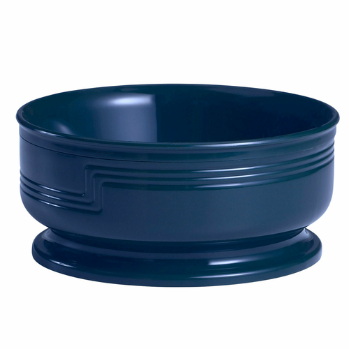 Cambro MDSB16497 16.9 Oz. Dishwasher Safe Polypropylene Navy Blue The Shoreline Collection Entree Bowl