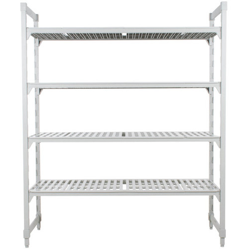 Cambro CPU213064V4480 30" W x 21" D x 64" H Speckled Gray 4 Shelves Vented Camshelving Premium Starter Unit
