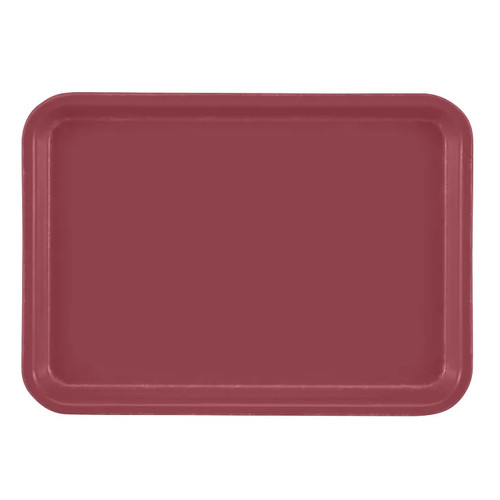 Cambro 57410 6.94" x 4.94" Raspberry Cream High-Impact Fiberglass Rectangular Camtray - 12/Case