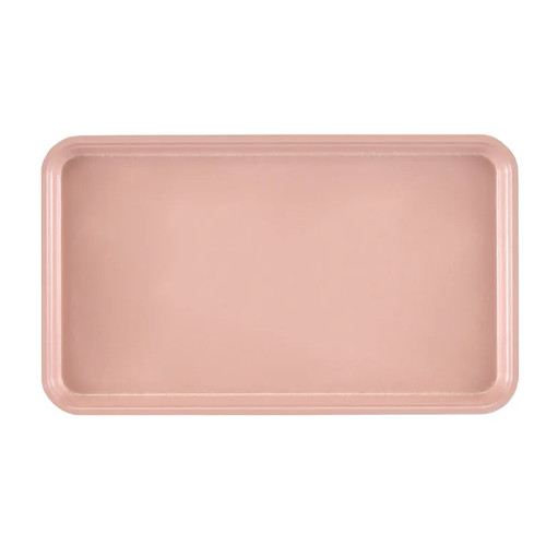 Cambro 915409 8.75" x 15" Blush High-Impact Fiberglass Rectangular Camtray - 12/Case