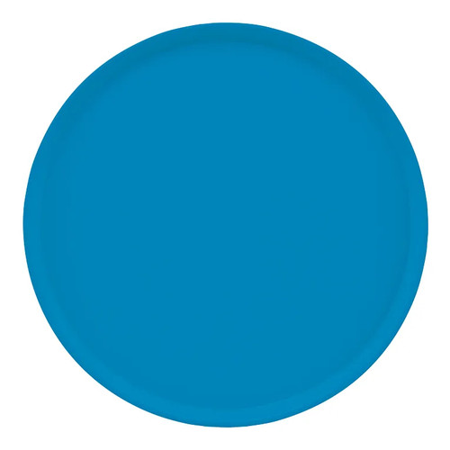 Cambro 1950105 19.5" Horizon Blue Fiberglass Round Serving Camtray - 12/Case