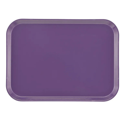 Cambro 1216551 12" x 16.31" Grape Rectangular High-Impact Fiberglass Camtray - 12/Case