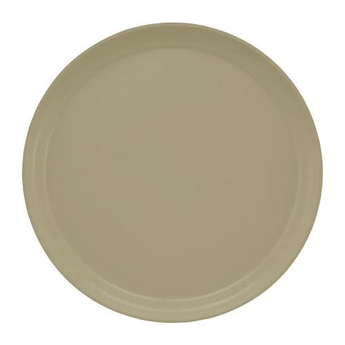 Cambro 1300104 13" Dia. Desert Tan Round Fiberglass Serving Camtray - 12/Case