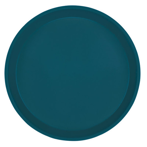 Cambro 1200401 12" Dia. Slate Blue Round Fiberglass Serving Camtray - 12/Case