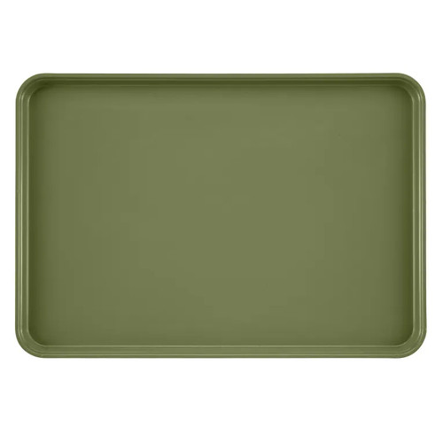 Cambro 1826428 17.88" x 25.75" Olive Green High-Impact Fiberglass Rectangular Camtray - 6/Case