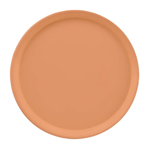 Cambro 1550117 16" Dia. Round Fiberglass Dark Peach Serving Camtray - 12/Case