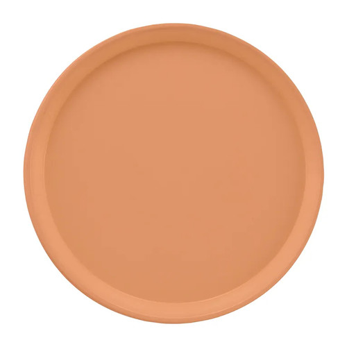 Cambro 1550117 16" Dia. Round Fiberglass Dark Peach Serving Camtray - 12/Case