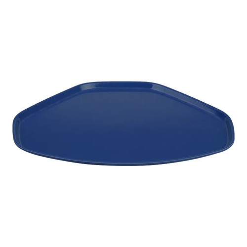 Cambro 1520TR123 14.56" x 19.5" Trapezoid Fiberglass Amazon Blue Camtray - 12/Case