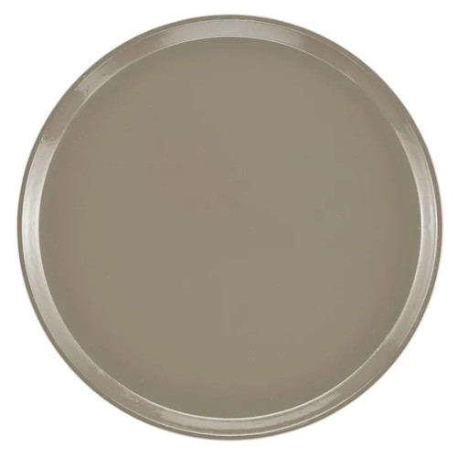 Cambro 1400104 14" Dia. Desert Tan Round Fiberglass Serving Camtray - 12/Case