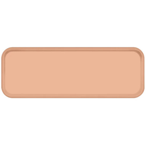 Cambro 926117 8.875" x 25.563" x 1" Dark Peach High-Impact Fiberglass Rectangular Camtray - 12/Case