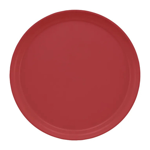 Cambro 1200410 12" Dia. Raspberry Cream Round Fiberglass Serving Camtray - 12/Case