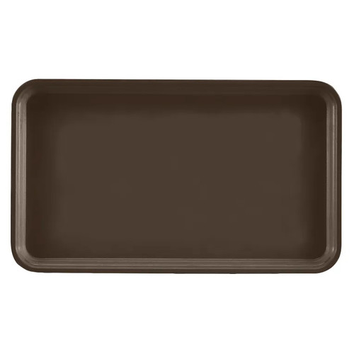 Cambro 915116 8.75" x 15" Brazil Brown High-Impact Fiberglass Rectangular Camtray - 12/Case