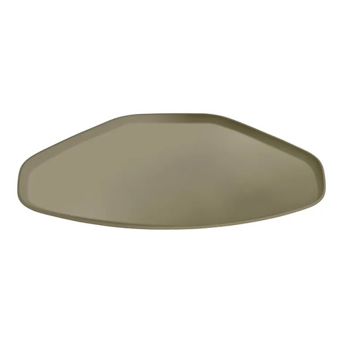 Cambro 1520TR104 14.56" x 19.5" Trapezoid Fiberglass Desert Tan Camtray - 12/Case