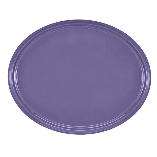 Cambro 2500551 24" x 19" Grape High-Impact Fiberglass Oval Camtray - 6/Case