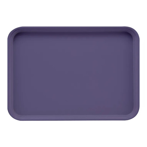 Cambro 1622551 16" x 22" Rectangular Fiberglass Grape Camtray - 12/Case