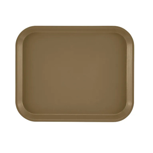 Cambro 810513 9.88" x 8" Bay Leaf Brown High-Impact Fiberglass Rectangular Camtray - 12/Case