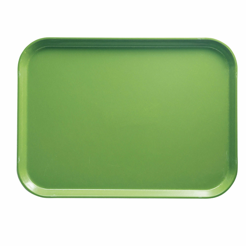 Cambro 1318113 12.63" x 17.75" x 0.69" Limeade Rectangular High-Impact Fiberglass Camtray