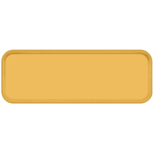 Cambro 926171 8.875" x 25.563" x 1" Tuscan Gold High-Impact Fiberglass Rectangular Camtray - 12/Case