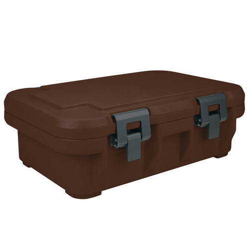 Cambro UPCS140131 12.3 Qt. Dark Brown Polypropylene Top Loading S-Series Ultra Pan Carriers