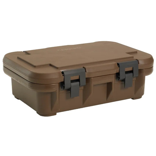 Cambro UPCS140131 12.3 Qt. Dark Brown Polypropylene Top Loading S-Series Ultra Pan Carriers