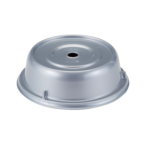 Cambro 901CW486 9.31" Silver Lightweight Polycarbonate Stackable Round Camwear Camcover - 12/Case