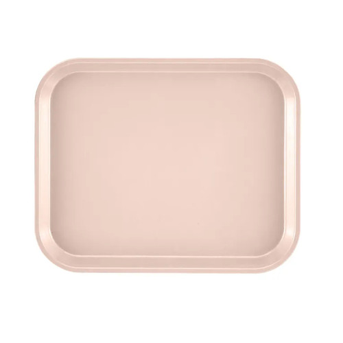 Cambro 810106 9.88" x 8" Light Peach High-Impact Fiberglass Rectangular Camtray - 12/Case