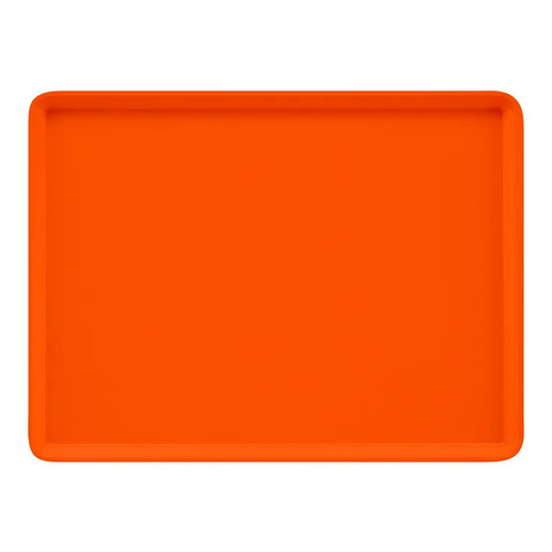 Cambro 16225220 16.5" x 22.5" Rectangular Fiberglass Citrus Orange Camtray - 12/Case