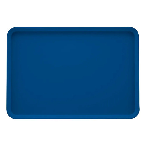 Cambro 2025123 25.56" x 20.75" Amazon Blue High-Impact Fiberglass Rectangular Camtray - 6/Case