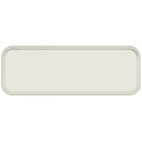 Cambro 926538 8.875" x 25.563" x 1" Cottage White High-Impact Fiberglass Rectangular Camtray - 12/Case