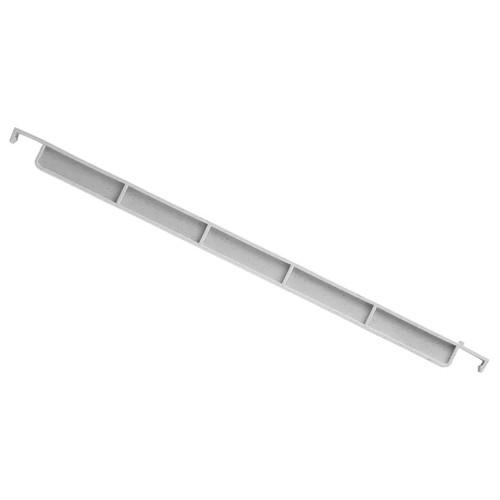 Cambro EDBS480 Speckled Grey Straight Raised Bar for Camshelving Elements Divider Bar - 4 Cases