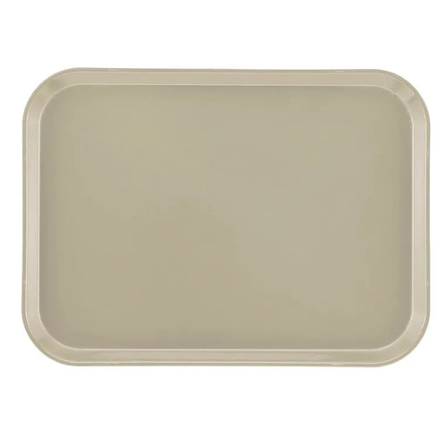Cambro 1216104 12" x 16.31" Desert Tan Rectangular High-Impact Fiberglass Camtray - 12/Case