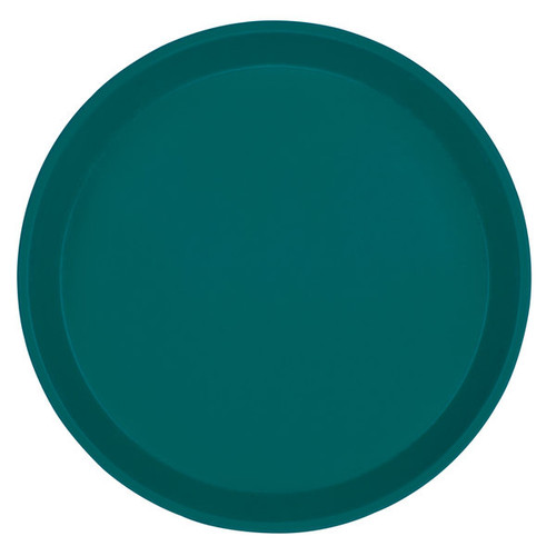 Cambro 1300414 13" Dia. Teal Round Fiberglass Serving Camtray - 12/Case