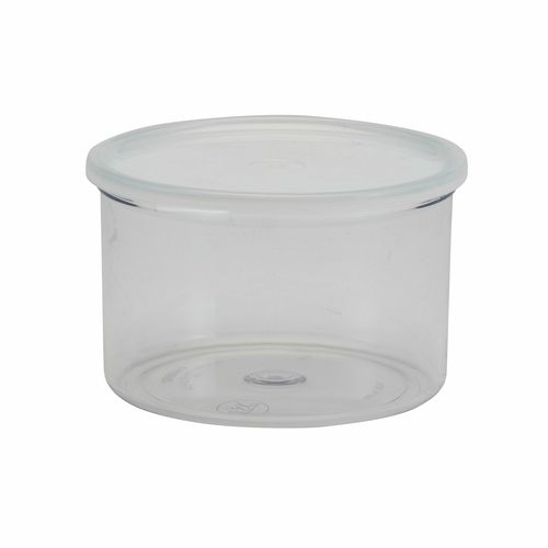 Cambro CCP15152 1.5 Qt. Clear Polycarbonate Round Crock - 6/Case