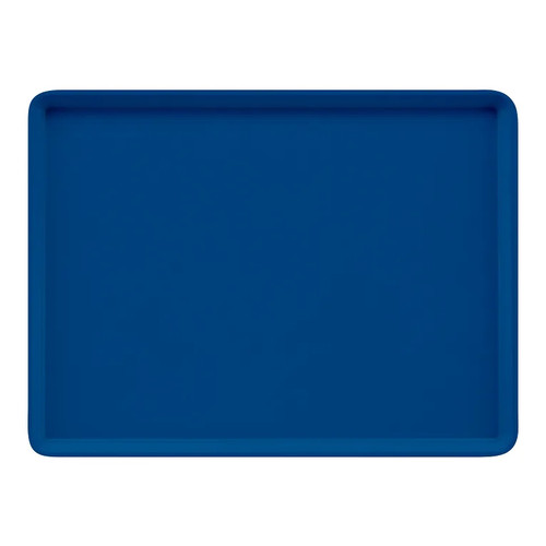 Cambro 16225123 16.5" x 22.5" Rectangular Fiberglass Amazon Blue Camtray - 12/Case
