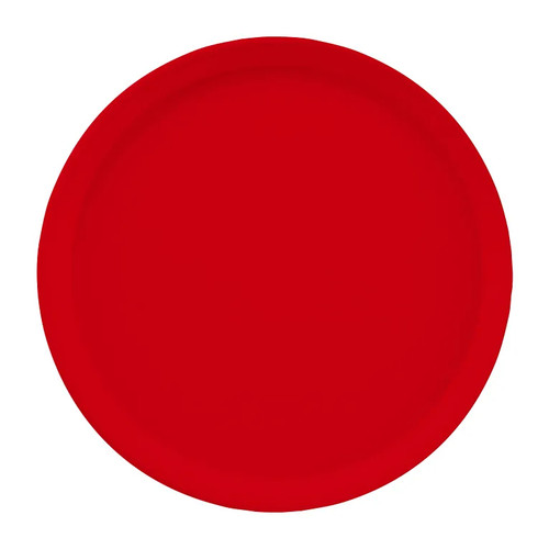 Cambro 1200521 12" Dia. Cambro Red Round Fiberglass Serving Camtray - 12/Case