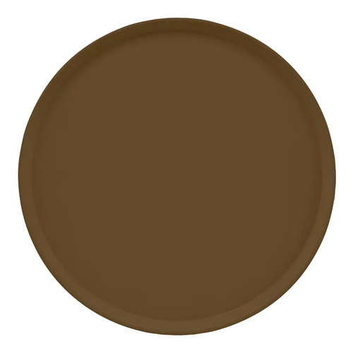 Cambro 1950513 19.5" Bay Leaf Brown Fiberglass Round Serving Camtray - 12/Case