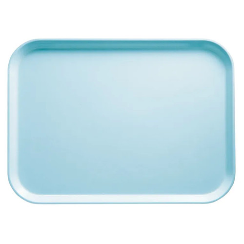 Cambro 1520177 15" x 20.25" Rectangular Fiberglass Tuscan Sky Blue Camtray - 12/Case