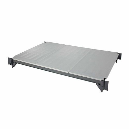 Cambro ESK1842S4580 42" W x 18" D Brushed Graphite Solid Camshelving Elements Shelf Plate Kit